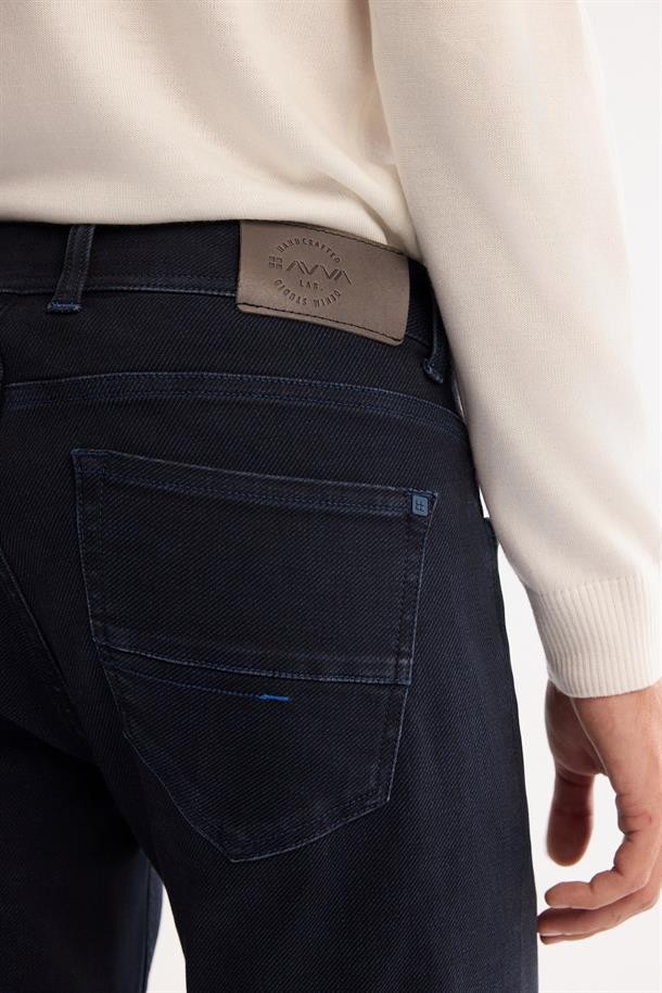 Lacivert Eskitme Yıkama Overdy Jean Pantolon