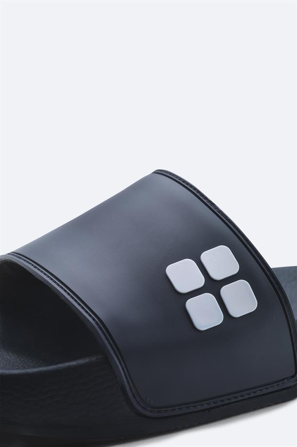 Lacivert Esnek Taban Hafif Terlik