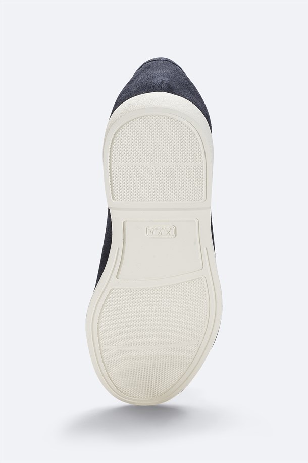 Lacivert %100 Süet Hafif Loafer Ayakkabı