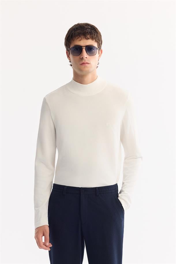 Lacivert Yani Lastikli Bi-Stretch Hafif Pantolon