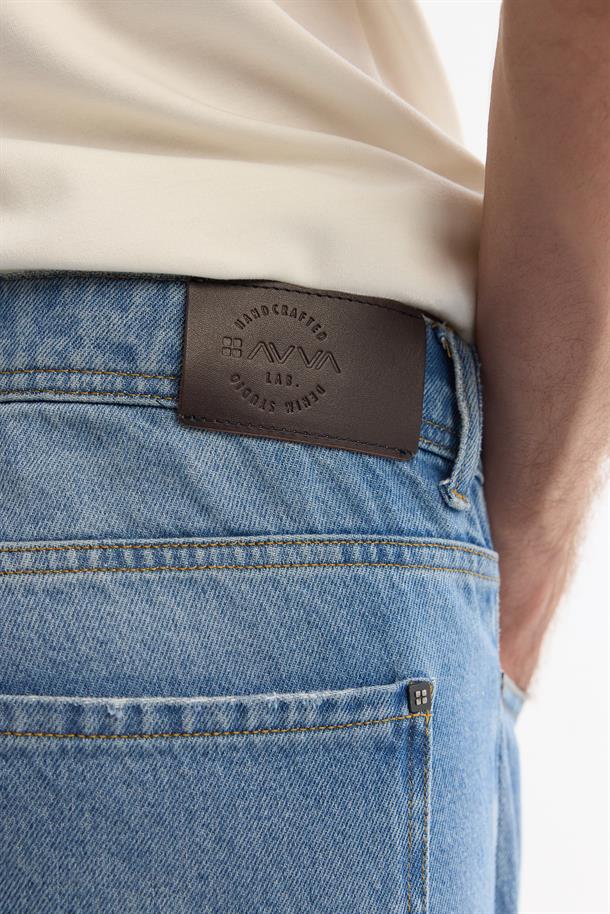 Mavi Klasik Bel Eskitme Yıkama Elastan Jean Pantolon