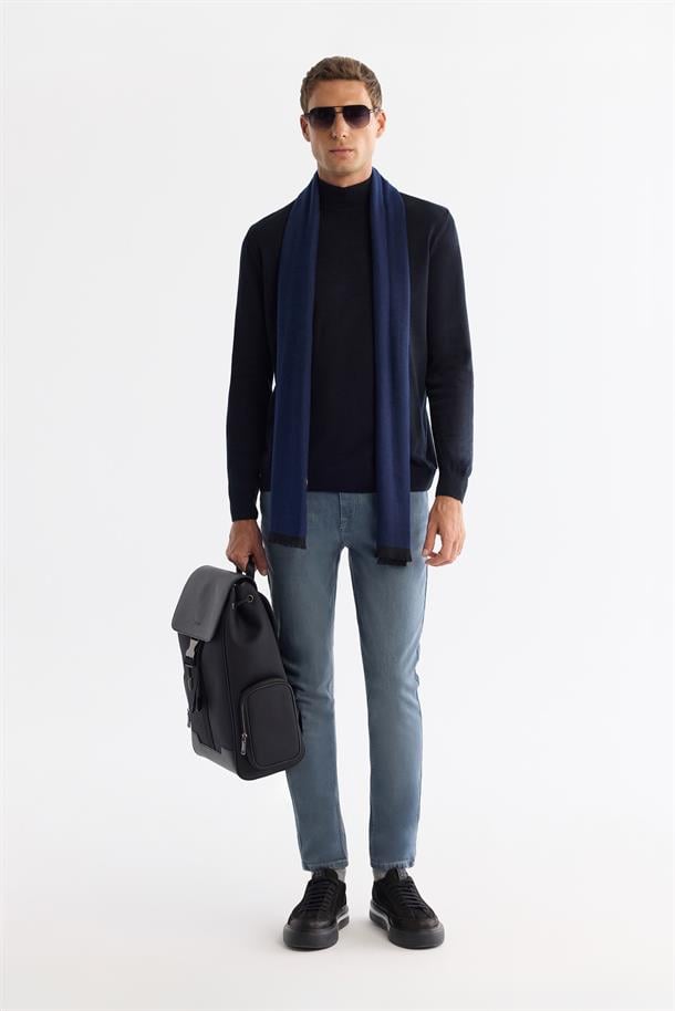 Mavi Eskitme Yıkamalı Esnek Jean Pantolon