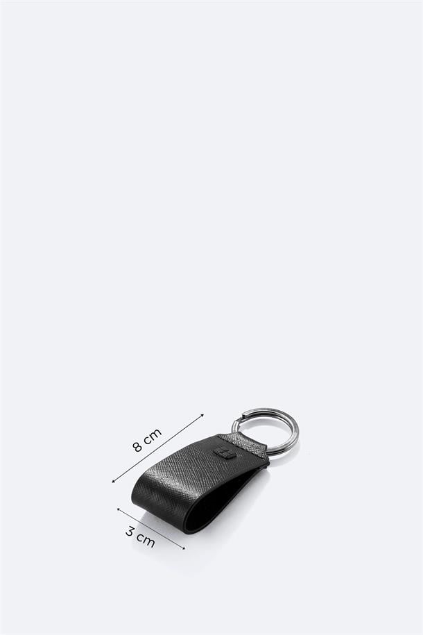 Black 100% Leather Wallet & Keychain Gift Set