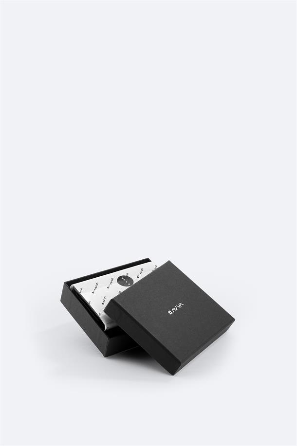 Siyah Hediye Kutulu %100 Deri Cüzdan