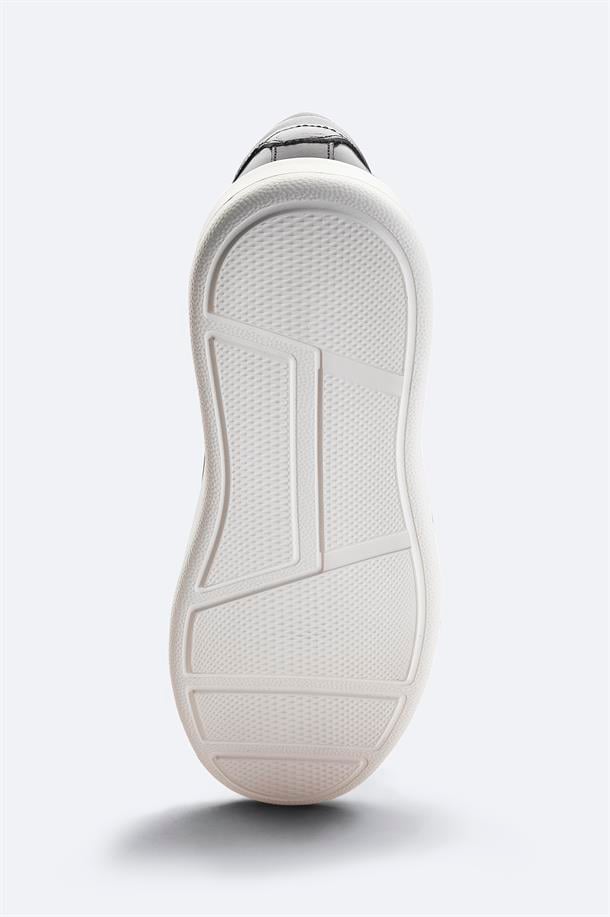 Siyah %100 Deri Esnek Taban Hafif Casual Ayakkabı 