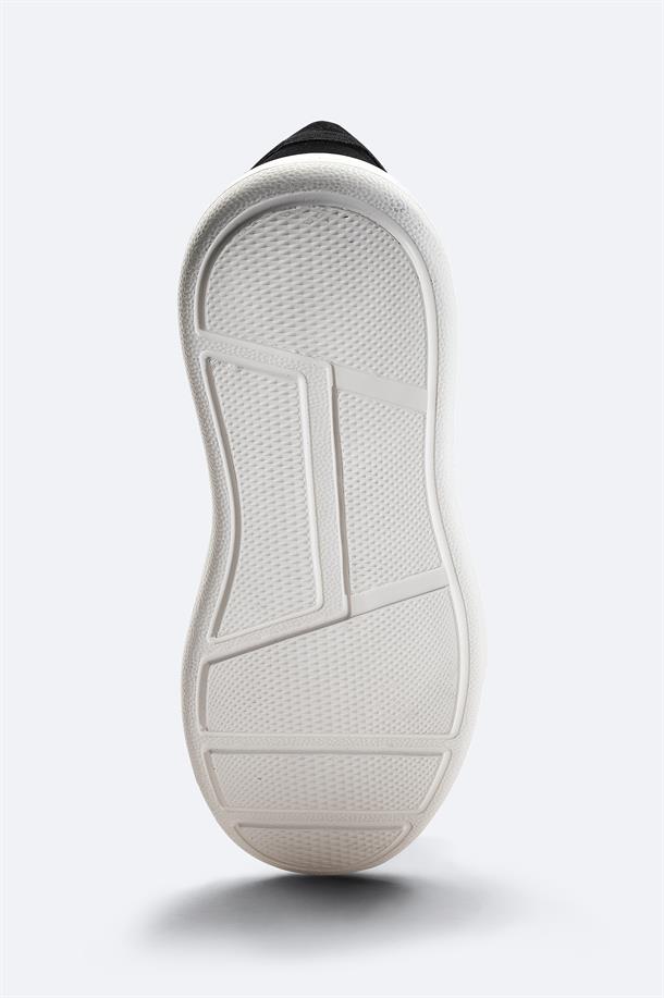 Siyah %100 Süet Esnek Taban Hafif Casual Ayakkabı 