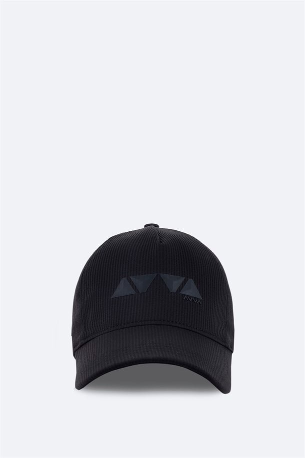 Siyah Baskılı Şapka