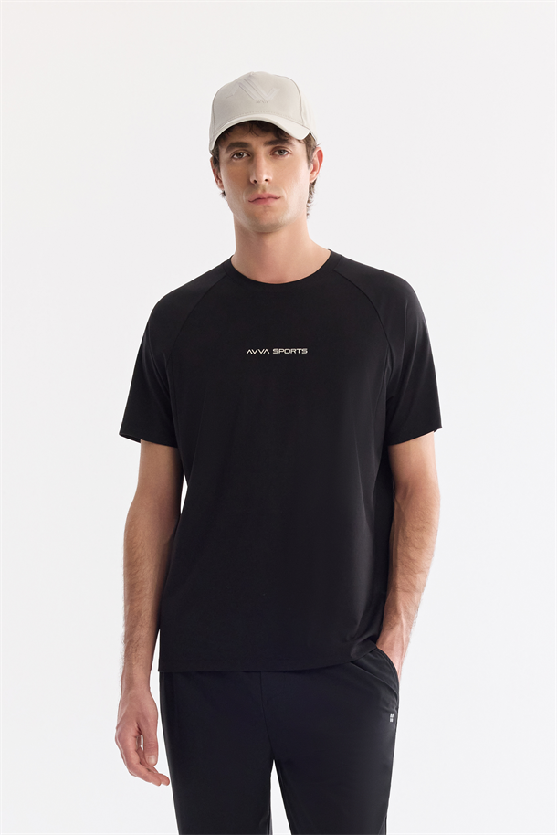 Siyah Beli Lastikli Bağcıklı Hızlı Kuruyan Kırışmaz Eşofman Altı