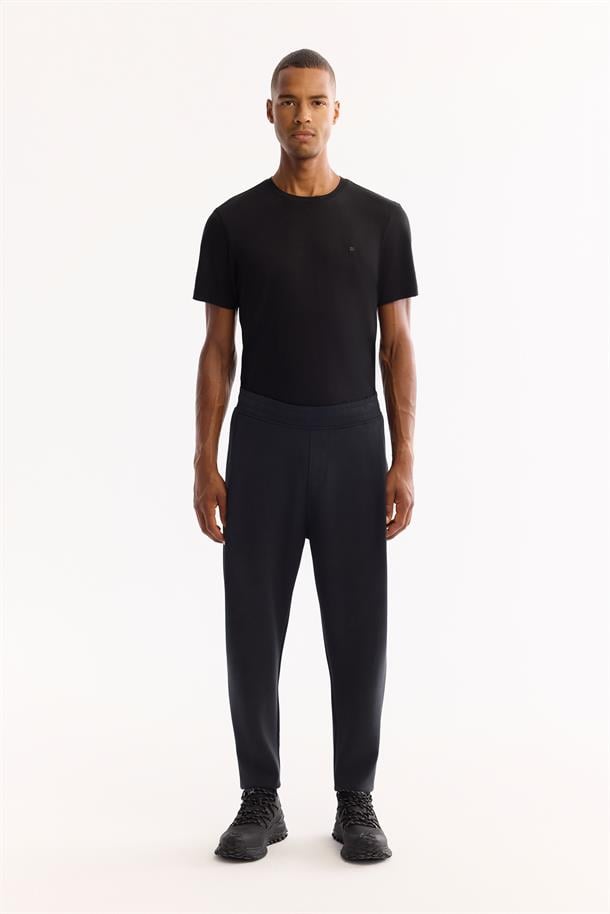 Siyah Beli Lastikli Soft Touch B-Stretch Eşofman Altı