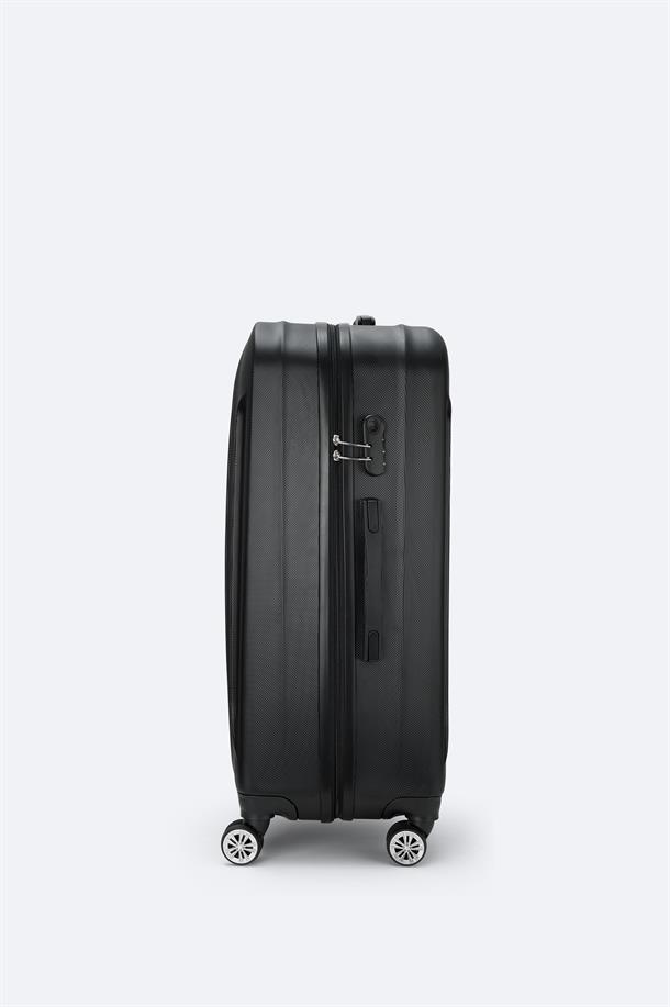 Siyah Kilitlenebilir Büyük Boy Bavul