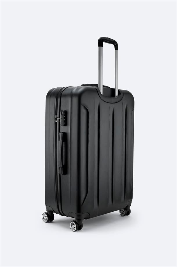 Siyah Kilitlenebilir Büyük Boy Bavul