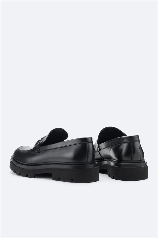 Siyah %100 Deri Klasik Ayakkabı