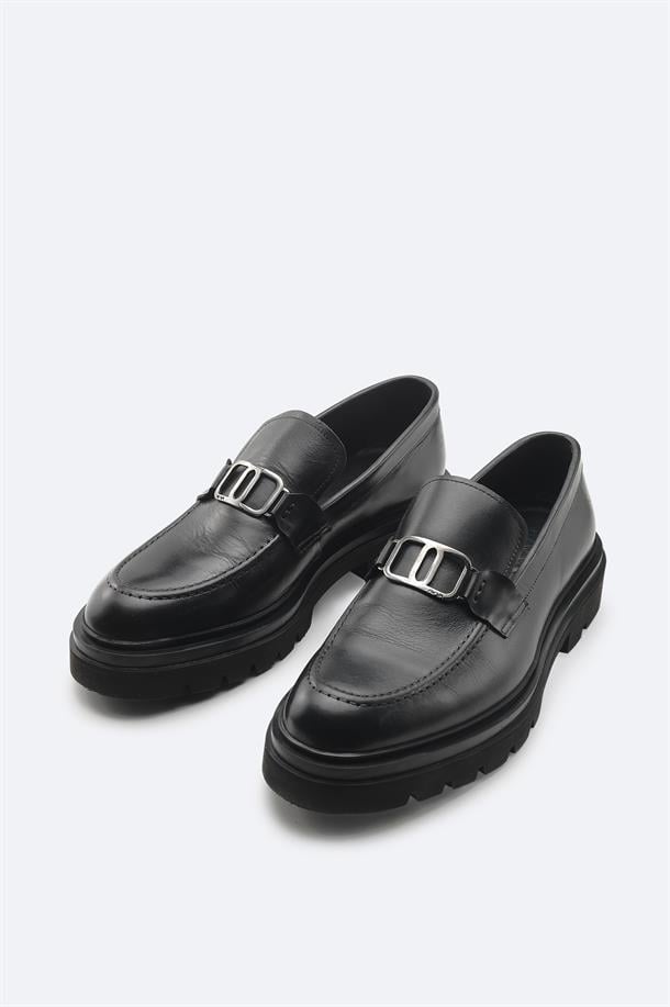 Siyah %100 Deri Klasik Ayakkabı