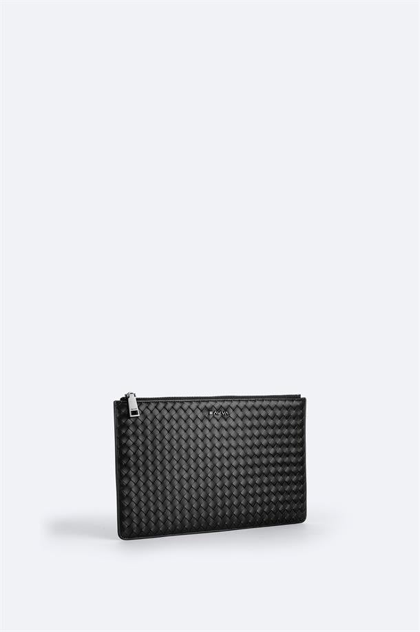 Black Double-Zip Hand Bag