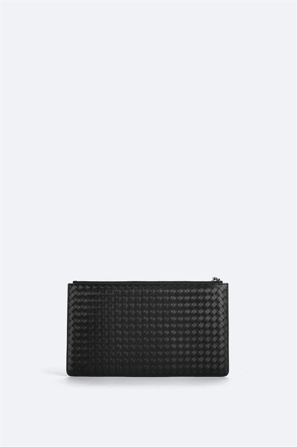Black Double-Zip Hand Bag