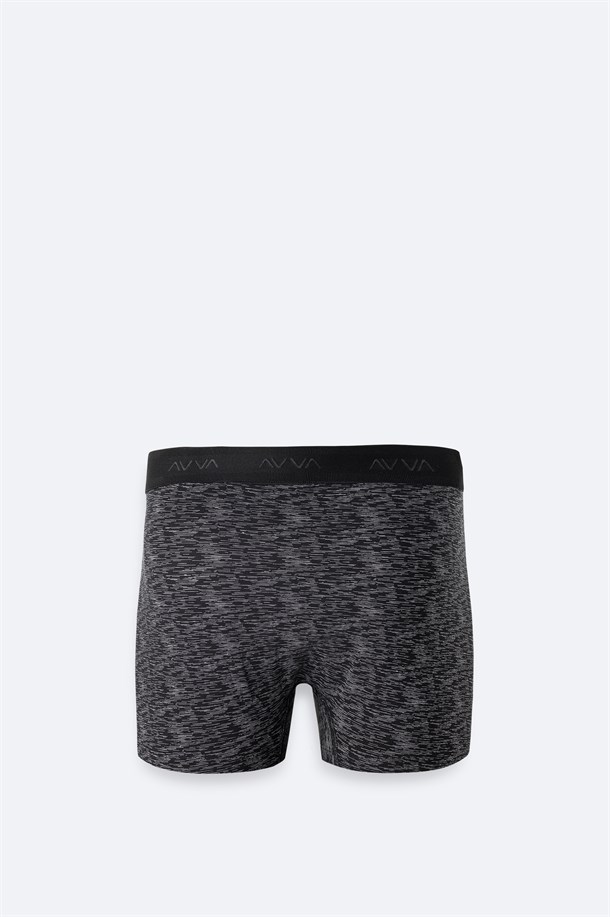 Siyah Desenli Tekli Boxer