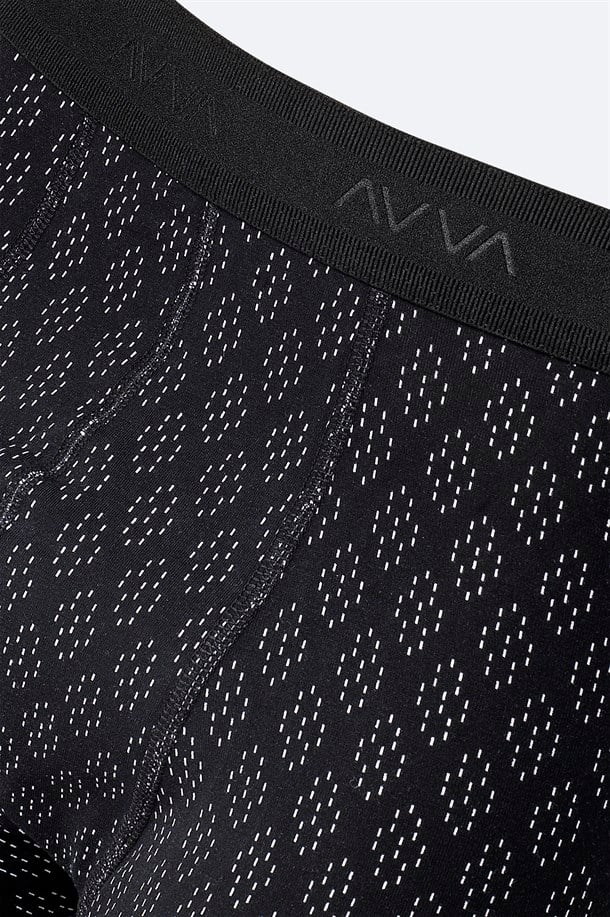 Siyah Desenli Tekli Boxer