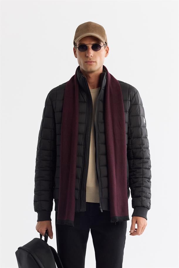 Black Quilted Puffer Jacket