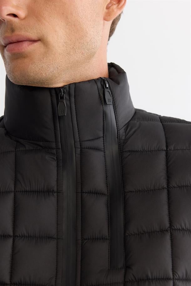 Black Quilted Puffer Jacket