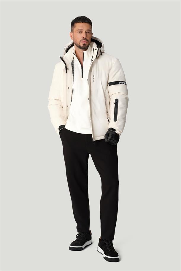 Siyah Klasik Bel Jersey Pamuklu Pantolon