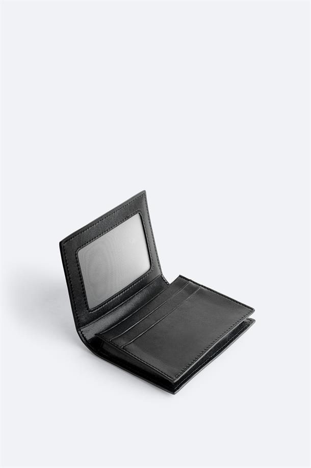 Siyah Hediye Kutulu Dokulu Cüzdan