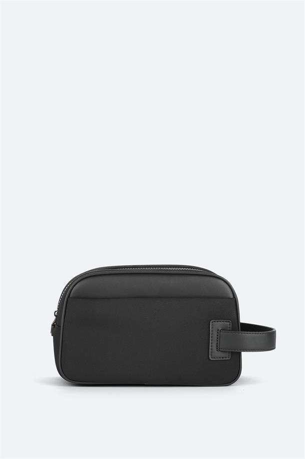 Black Double-Zip Hand Bag