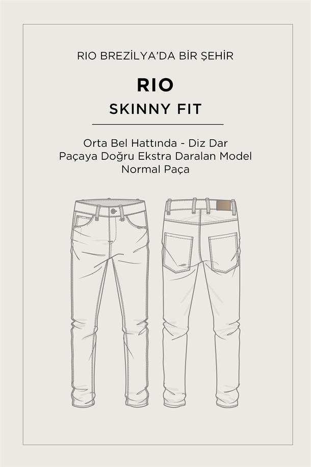 Siyah Eskitme Yıkama Jean Pantolon