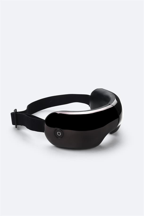 Siyah Isıtmalı Akıllı Masaj Gözlüğü