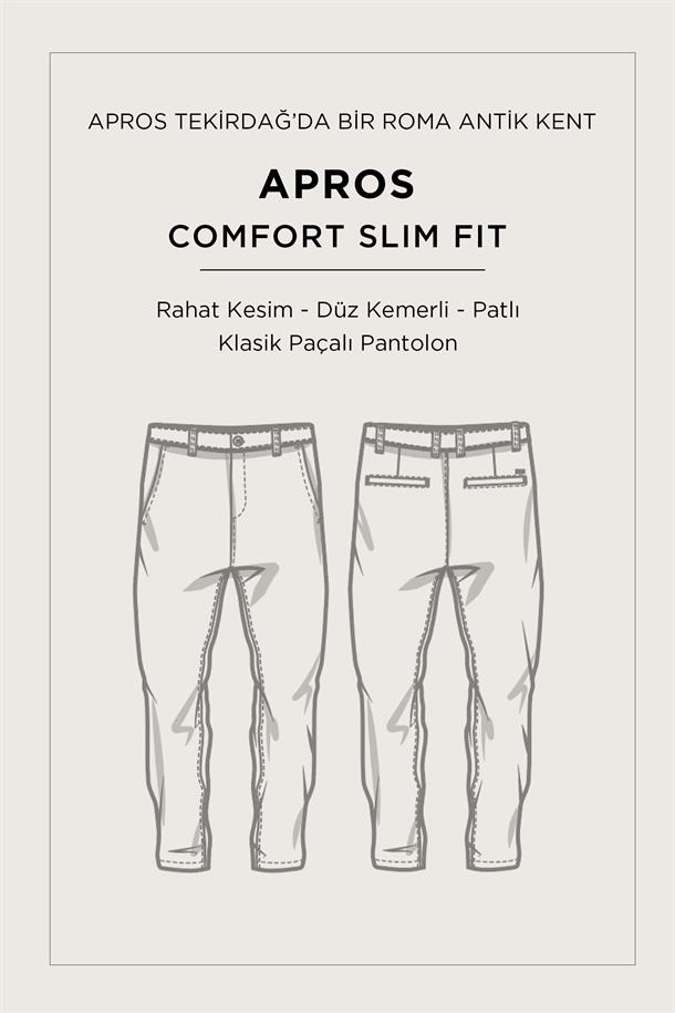 Siyah Klasik Bel Soft Touch Chino Pantolon