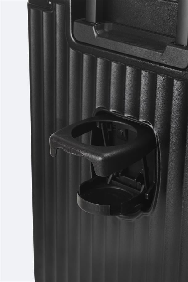 Siyah Polipropilen Laptop Bölmeli USB Sarj Özellikli Küçük Boy Bavul