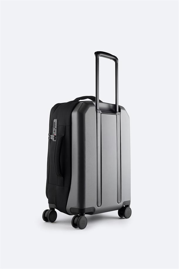 Siyah Laptop Bölmeli Kilitlenebilir Küçük Boy Bavul