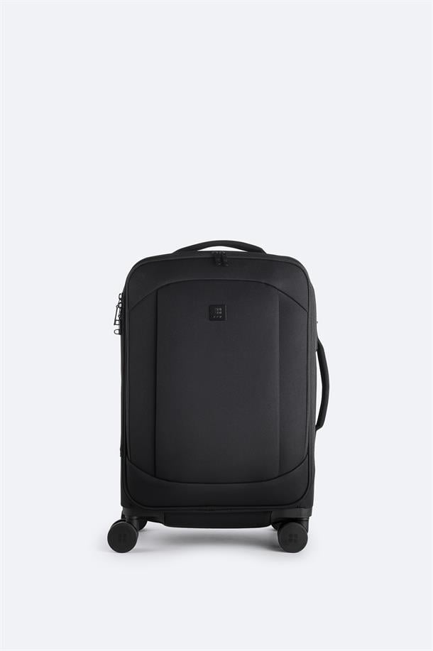 Siyah Laptop Bölmeli Kilitlenebilir Küçük Boy Bavul