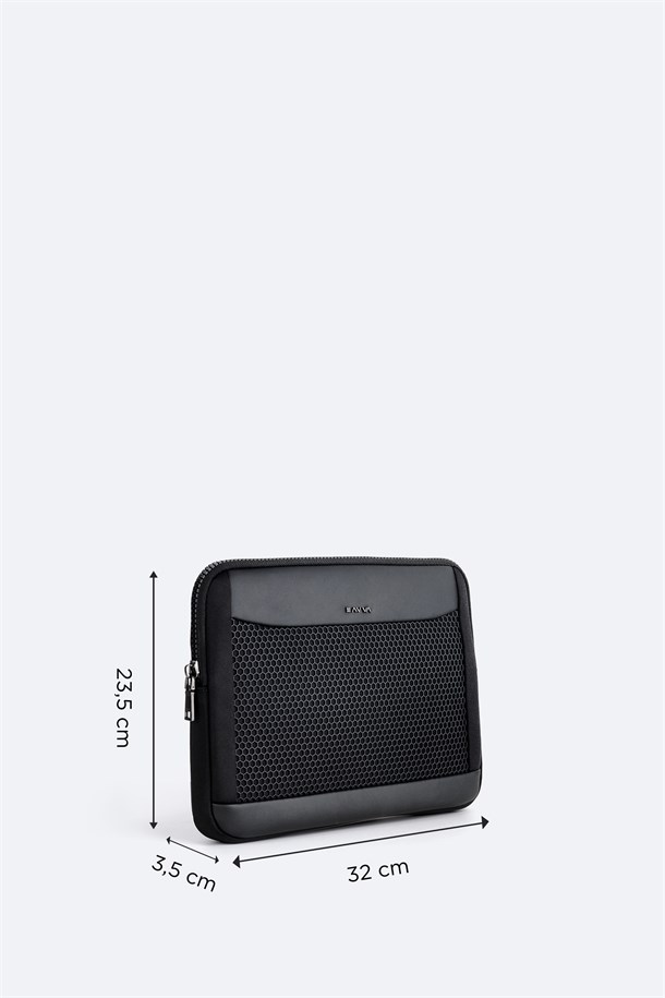 Siyah Laptop ve Tablet Portföy Çantası