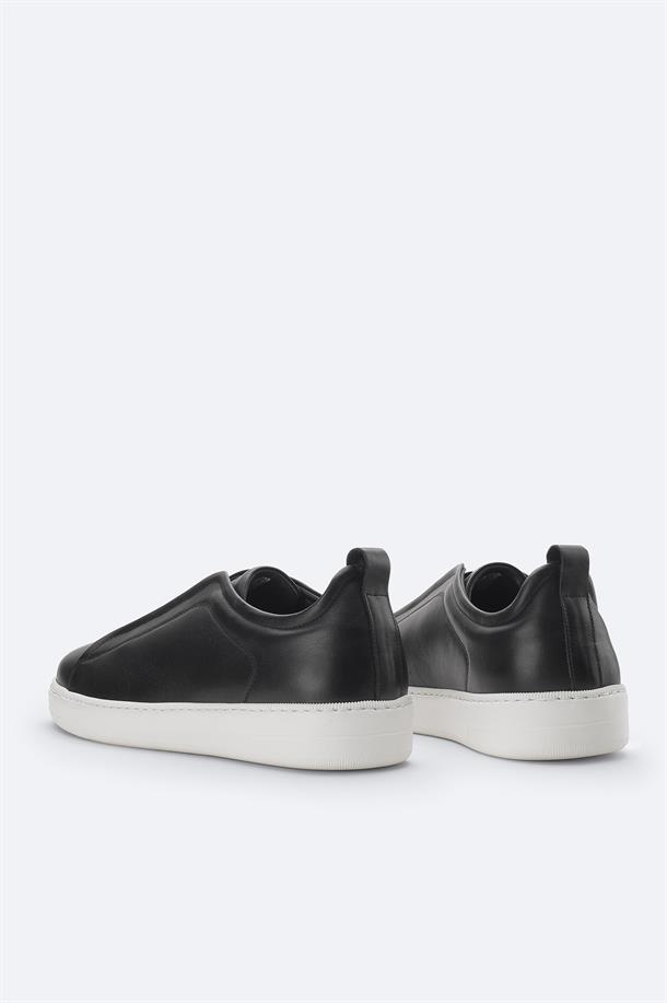 Black Elastic Band Casual Shoes