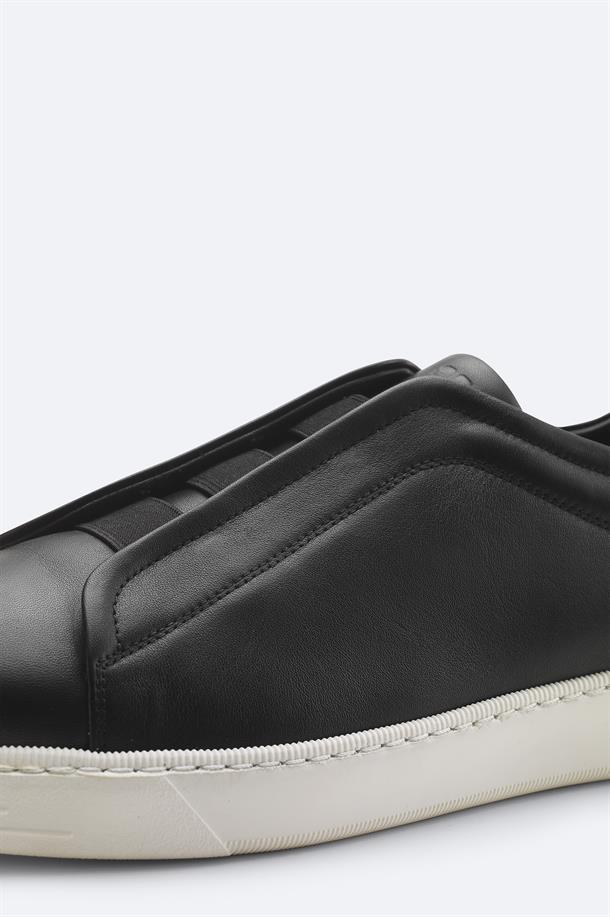 Black Elastic Band Casual Shoes