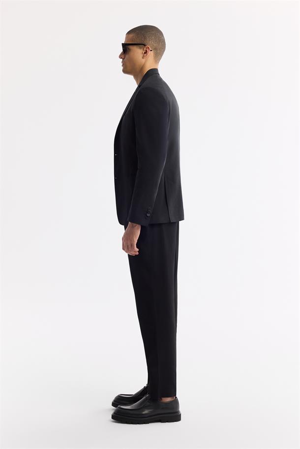 Siyah Mono Yaka Hafif Soft Touch Blazer Ceket