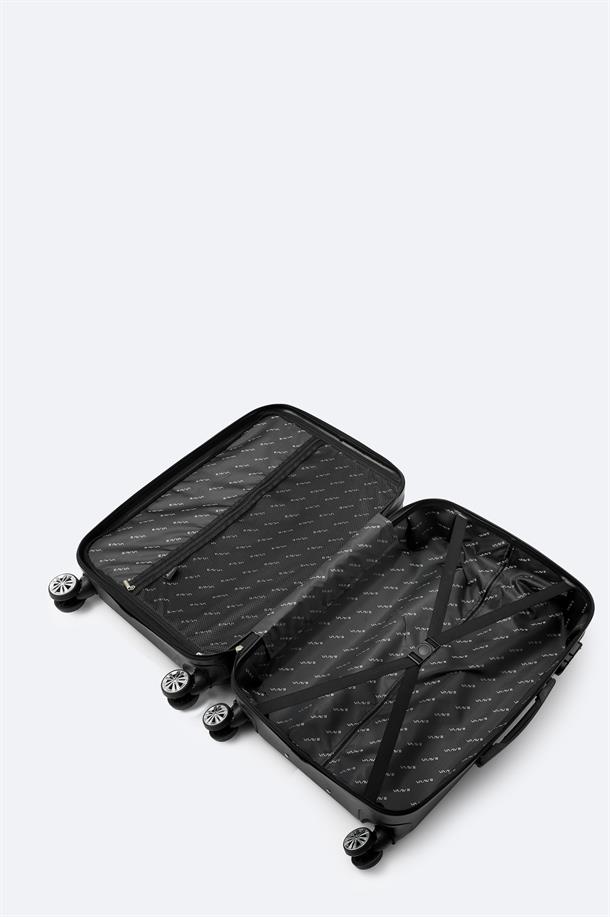 Siyah Kilitlenebilir Orta Boy Bavul