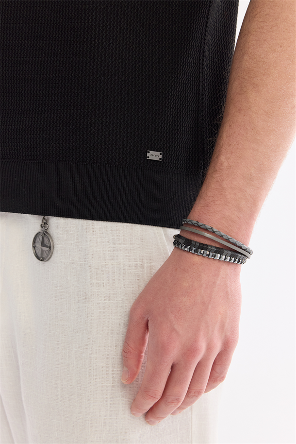 Siyah Polo Yaka Soft Touch Triko T-Shirt