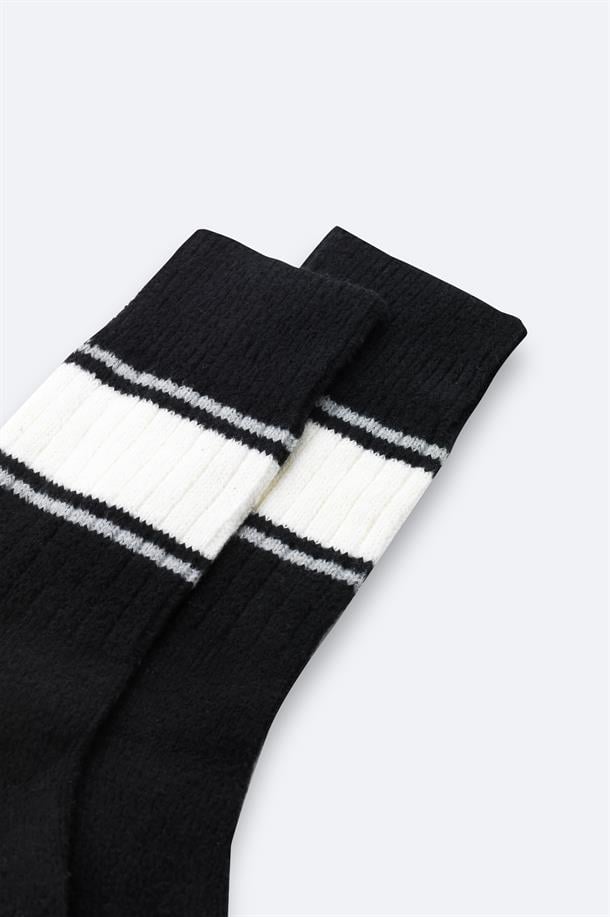 Siyah Soft Touch Soket Çorap