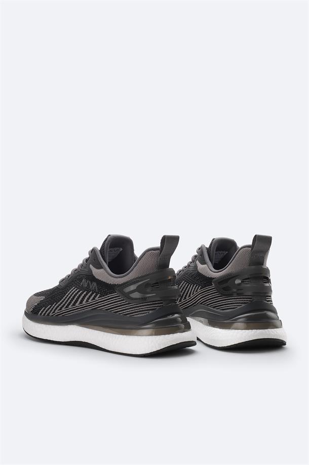 Siyah Nefes Alan Hafif Sneaker Ayakkabı