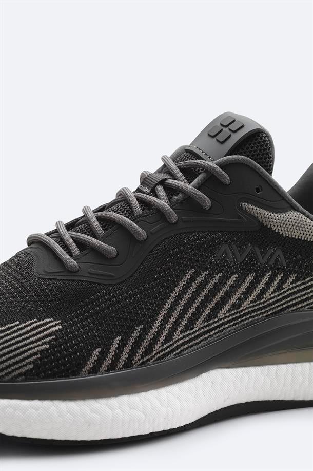 Siyah Nefes Alan Hafif Sneaker Ayakkabı