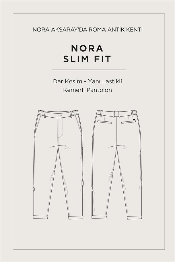 Siyah Yanı Lastikli Bi-Stretch Kolay Ütülenen Chino Pantolon