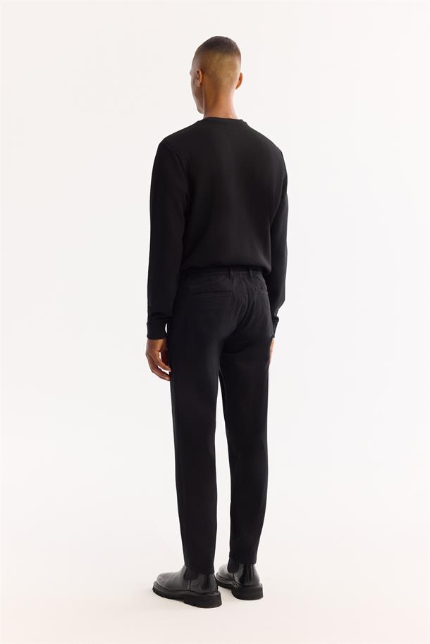 Siyah Klasik Bel Soft Touch Chino Pantolon