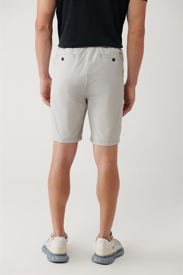 Taş Beli Lastikli Bağcıklı Su İtici Bi-Stretch Şort