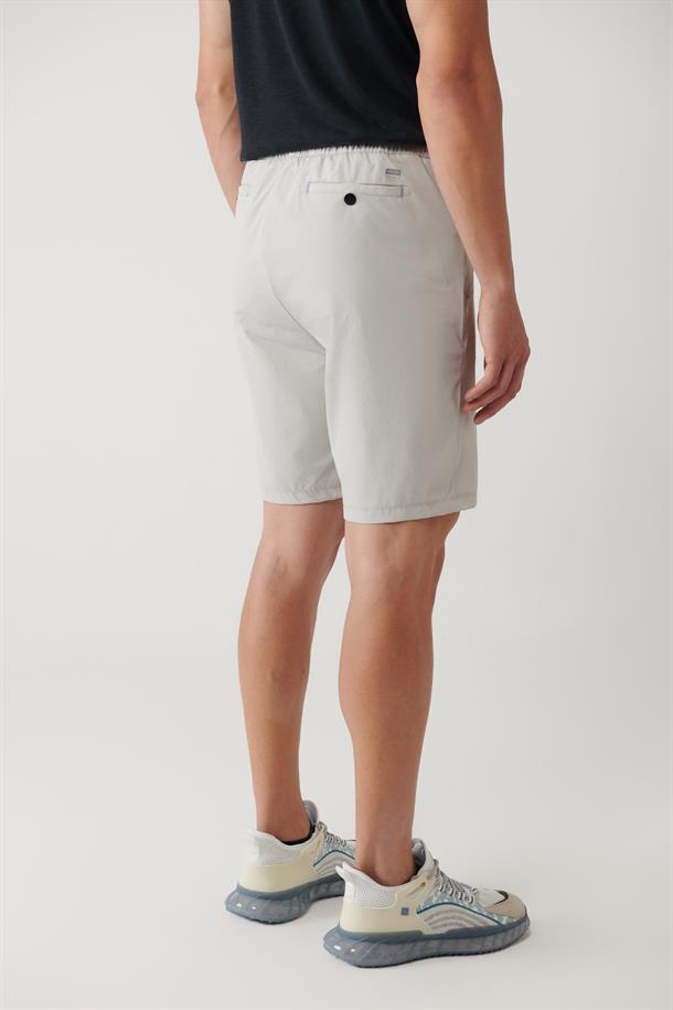 Taş Beli Lastikli Bağcıklı Su İtici Bi-Stretch Şort