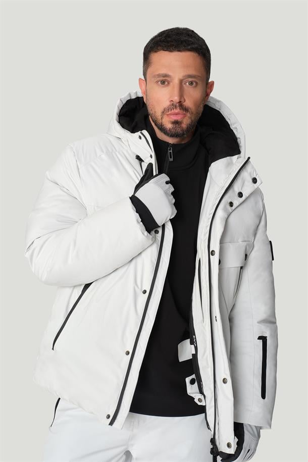 Stone Hooded Goose Down Jacket