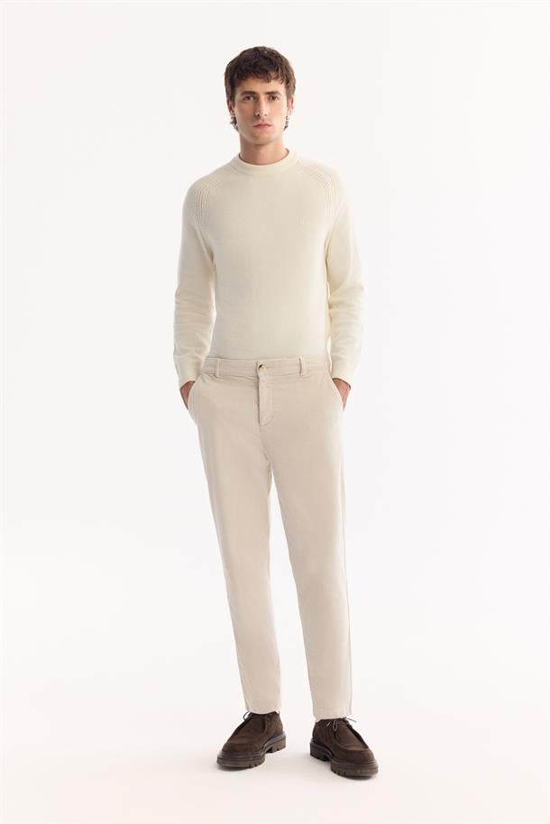 Taş Klasik Bel Soft Touch Kadife Fitilli Chino Pantolon