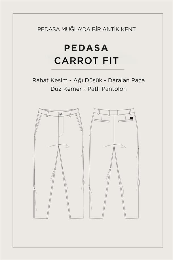 Taş Klasik Bel Soft Touch Kadife Fitilli Chino Pantolon