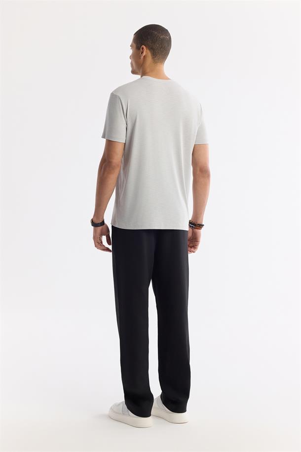 Taş Bisiklet Yaka Bi-Stretch Soft Touch Basic T-Shirt