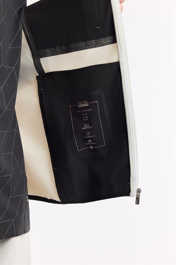 Taş Dik Yaka Su İtici Rüzgar Geçirmez Bi Stretch Yelek